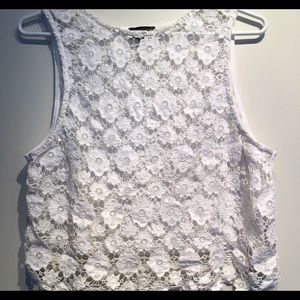 White lace TOPSHOP tank top